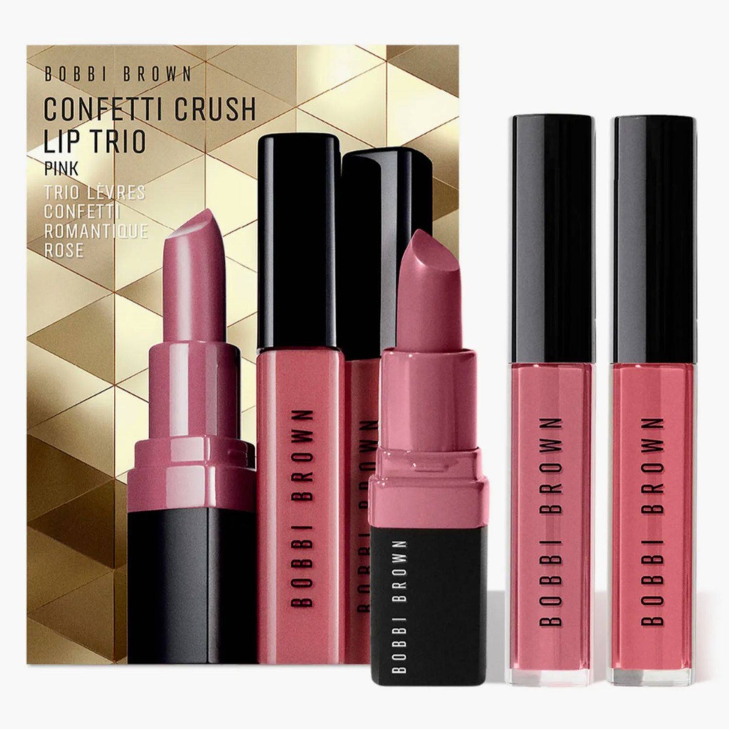 Trio De Maquillaje De Labios Bobbi Brown Crush Lip Trio Tono Rosa